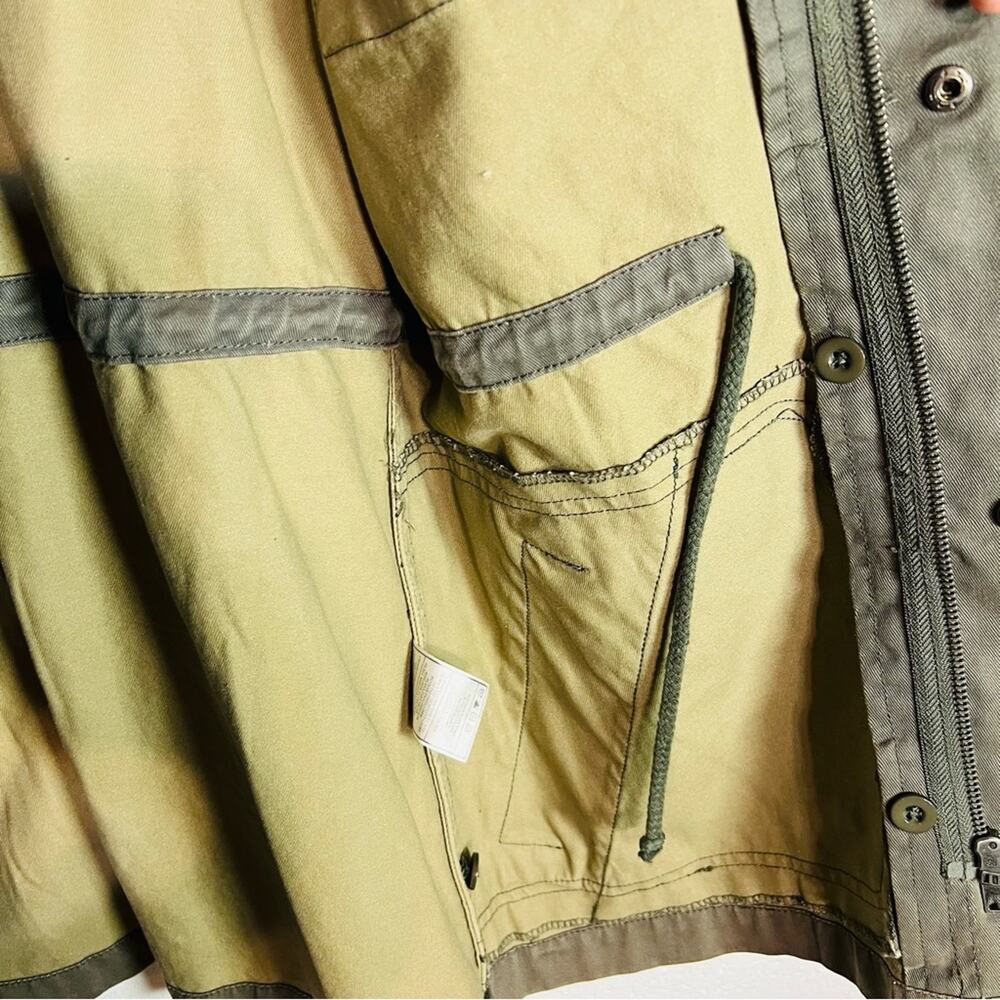 Hurley Military Utility Chore Olive Green Jacket  - Small - Picture 7 of 9